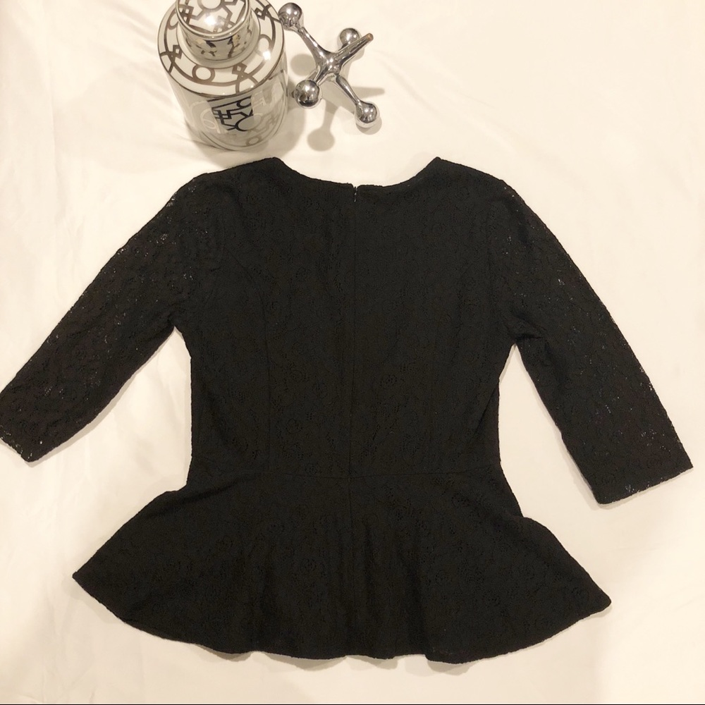 Forever 21 Lace Peplum Top